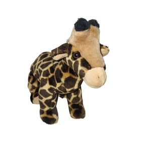 Aurora A&A Plush Giraffe Standing Stuffed Animal Brown Beanie Safari 9"‎